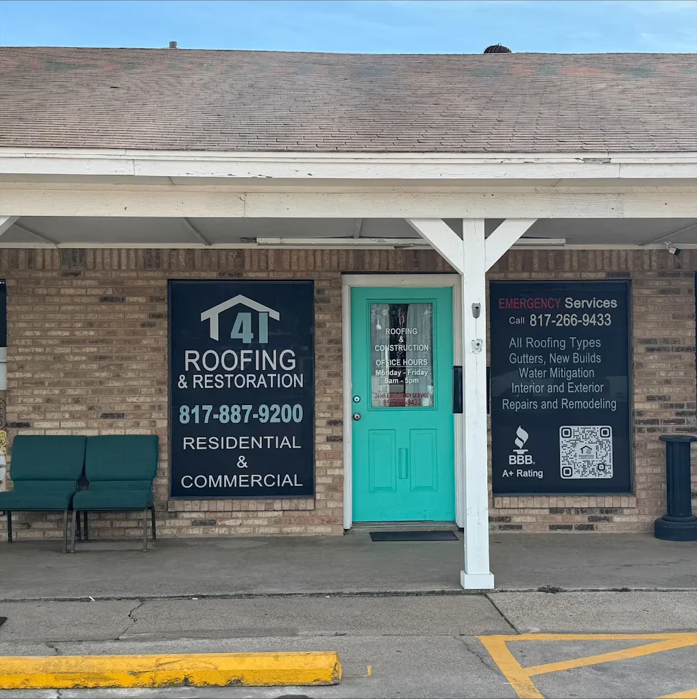 41 Roofing and Restoration storefront in Crowley, Texas